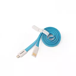 Кабель Auzer AC-L1 USB-A - Lightning 1м cable Blue - мініатюра 5 Кабель Auzer AC-L1 USB-A - Lightning 1м cable Blue - мініатюра 5