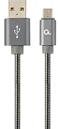 Кабель Cablexpert USB-A - micro USB 10.5w 2м cable Grey (CC-USB2S-AMmBM-2M-BG) - фото Кабель Cablexpert USB-A - micro USB 10.5w 2м cable Grey (CC-USB2S-AMmBM-2M-BG)