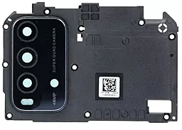 Скло камери Xiaomi Redmi 9T з рамкою для материнської плати Original Carbon Gray