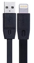 Кабель USB Remax Full Speed Lightning Cable 2M Black (RC-001i)