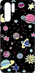 Чехол TOTO Cartoon Huawei P30 Pro Space Planets Black (F_97104)