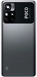Задня кришка корпусу Xiaomi Poco M4 Pro 5G зі склом камери Power Black - фото Задня кришка корпусу Xiaomi Poco M4 Pro 5G зі склом камери Power Black