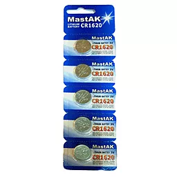 Батарейки MastAK CR1620 1шт 3 V
