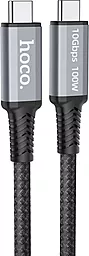Кабель HD/PD Hoco US01 Super-Speed USB Type-C Data&Charging USB3.1 GEN2 10Gbps HD 4K 60Hz 100W 1.2m Black