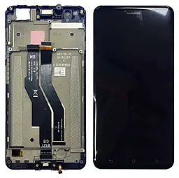 Дисплей Asus ZenFone 3 Zoom ZE553KL (Z01HD, Z01HDA) з тачскріном і рамкою, Black