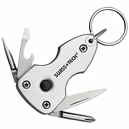 Нож Swiss + Tech Мультитул 7-in-1 Key Ring Multi-Tool Silver - фото Нож Swiss + Tech Мультитул 7-in-1 Key Ring Multi-Tool Silver