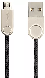 Кабель USB Gelius Pro Nylon Lay micro USB Cable Black