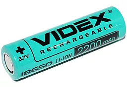 Аккумулятор Videx Li-Ion 18650 (без защиты) 2200mAh 1шт (23584)