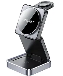 Беспроводная док-станция AceFast E20 3-in-1 23w wireless charger black - фото Беспроводная док-станция AceFast E20 3-in-1 23w wireless charger black