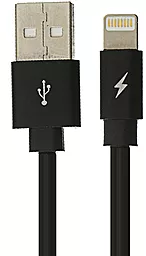 Кабель USB Remax Moss Lightning Cable Black (RC-079i)