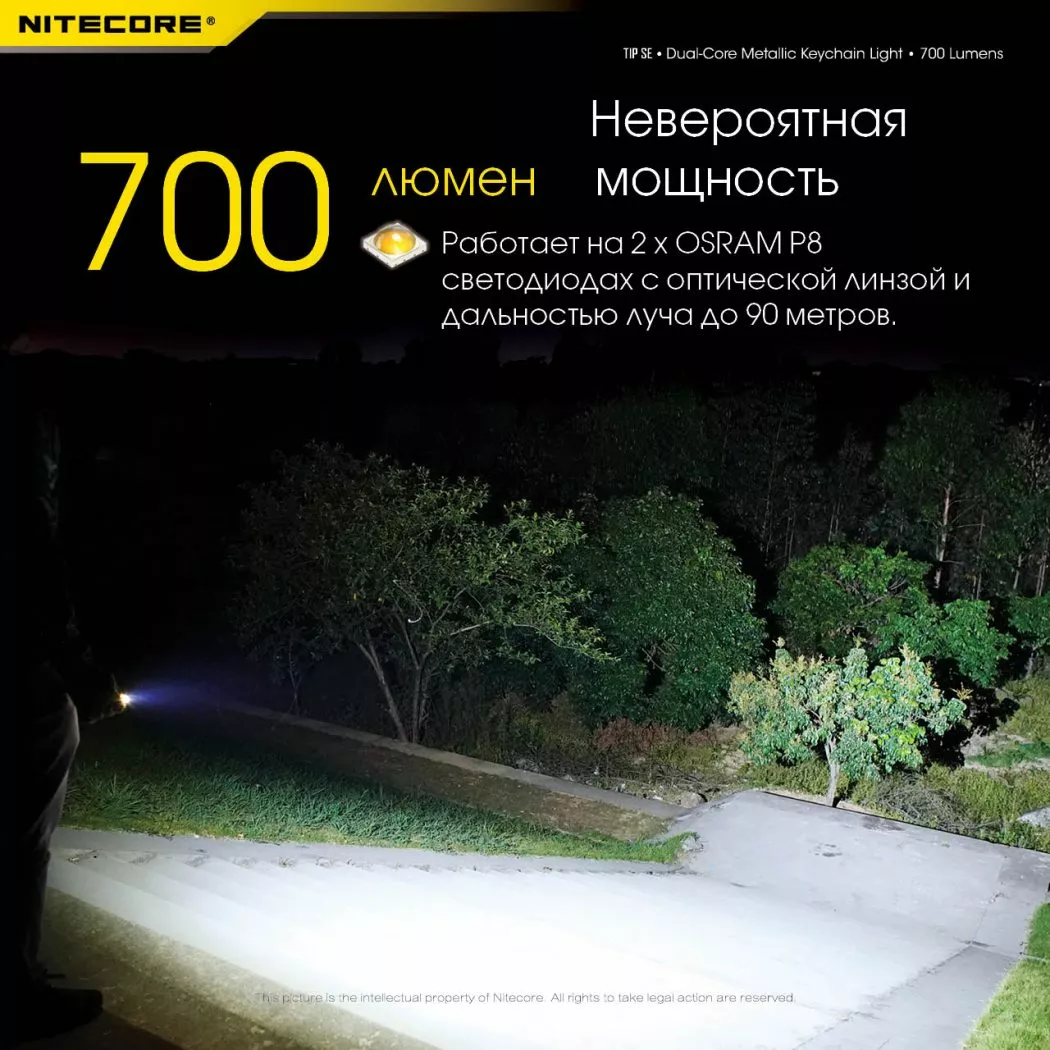 Ліхтарик Nitecore TIP SE (6-1430_gray) Сірий - фото 4