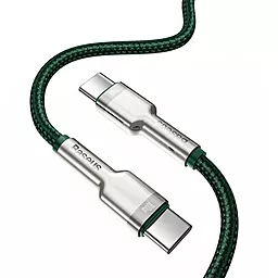Кабель Baseus Cafule USB Type-C - Type-C 100w 5a 1м PD cable Green (CATJK-C06) - миниатюра 2