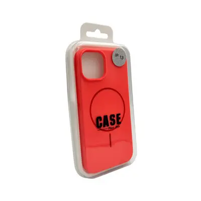 Чехол Silicone Case Full Fine Ring MagSafe для Apple iPhone 14  Peach - фото 3