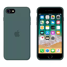 Чехол Apple Silicone Case iPhone 7, iPhone 8, iPhone SE 2020 Pine Green_High Copy