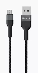USB Кабель Havit HV-CB621C micro USB Cable Black