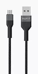 Кабель Havit HV-CB621C USB-A - micro USB 10.5w 1м cable Black