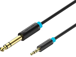 Аудіо кабель Vention Jack 6.35mm - mini Jack 3.5mm M/M 1 м cable black (BABBG) - фото Аудіо кабель Vention Jack 6.35mm - mini Jack 3.5mm M/M 1 м cable black (BABBG)