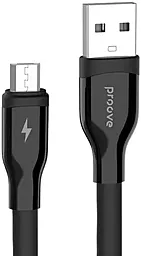 Кабель Proove Flat Out USB-A - micro USB 12w 2.4a 1м cable Black - фото Кабель Proove Flat Out USB-A - micro USB 12w 2.4a 1м cable Black