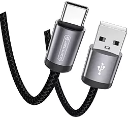 Кабель Jellico B27 USB-A - Type-C 15w 3.1a 1м cable Black