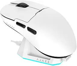 Компьютерная мышка Ajazz AJ159P MC WL/BT/USB White (AJ159P-MC-W) - фото Компьютерная мышка Ajazz AJ159P MC WL/BT/USB White (AJ159P-MC-W)