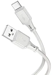 Кабель Hoco X101 silicone USB-A to Type-C 15w 3a 1м cable Gray - миниатюра 3 Кабель Hoco X101 silicone USB-A to Type-C 15w 3a 1м cable Gray - миниатюра 3