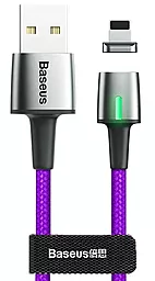 Кабель Baseus Magnetic USB-A - Type-C 12w 2.4a 1м cable Violet (CALXC-A05) - фото Кабель Baseus Magnetic USB-A - Type-C 12w 2.4a 1м cable Violet (CALXC-A05)
