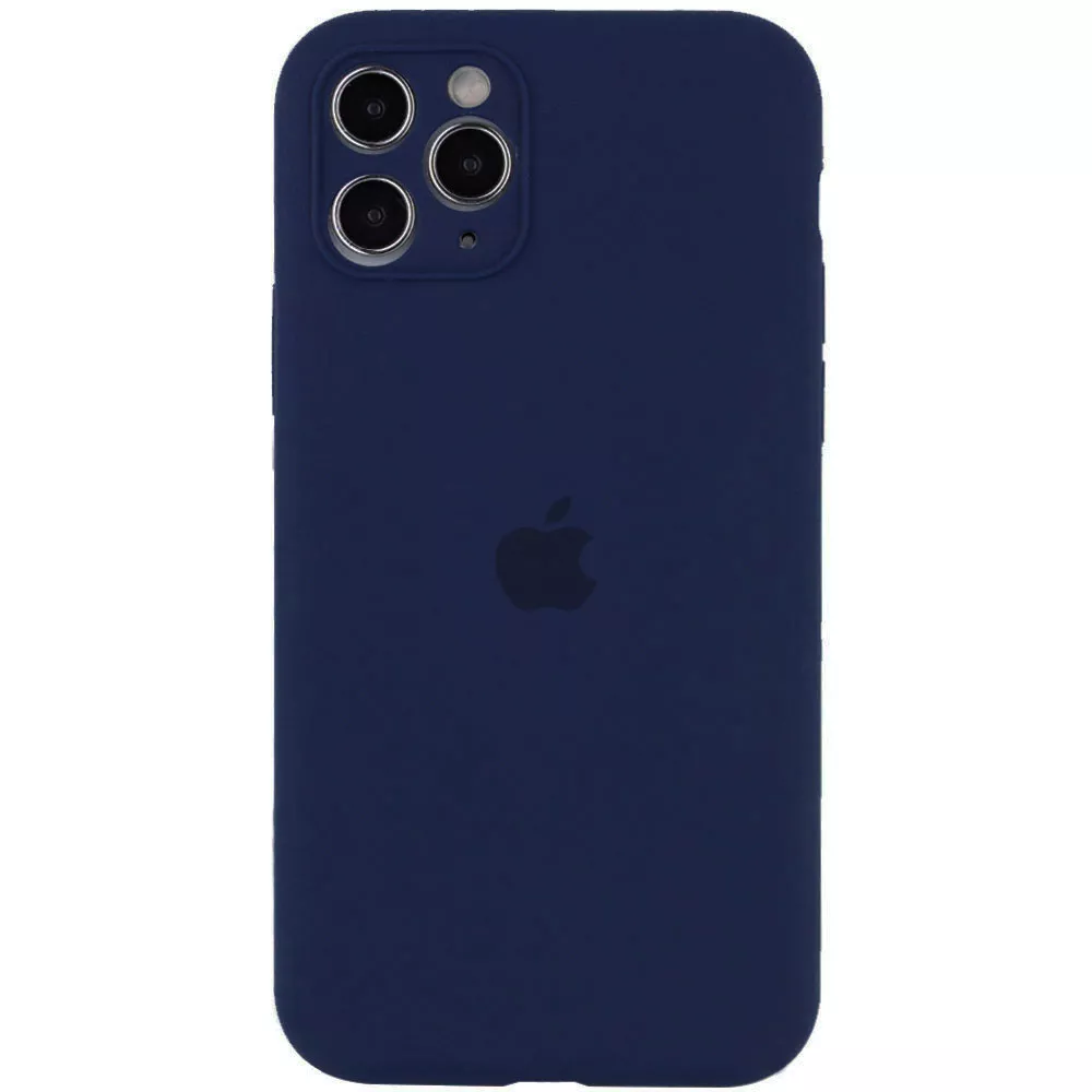 Чехол Silicone Case Full Camera для Apple iPhone 12 Pro Max Deep Navy - фото 1