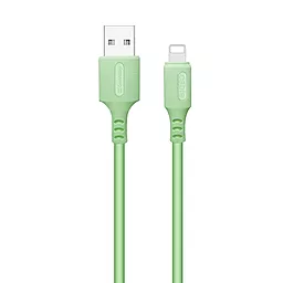 Кабель ColorWay USB-A - Lightning 12w 2.4a 1м cable Green (CW-CBUL042-GR) - фото Кабель ColorWay USB-A - Lightning 12w 2.4a 1м cable Green (CW-CBUL042-GR)