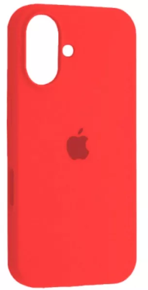 Чехол Silicone Case Full для Apple iPhone 16 Coral - фото 1