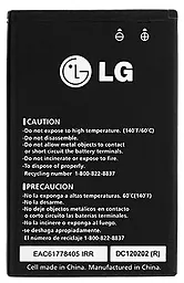 Акумулятор LG VN251 / BL-46CN (900 mAh) 12 міс. гарантії - мініатюра 2