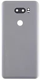 Задняя крышка корпуса LG V30 H930 со стеклом камеры, Original Cloud Silver - фото Задняя крышка корпуса LG V30 H930 со стеклом камеры, Original Cloud Silver