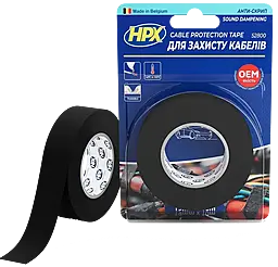 Изолента HPX TP1910 19мм х 10м черная - фото Изолента HPX TP1910 19мм х 10м черная
