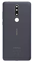 Задняя крышка корпуса Nokia 3.1 Plus со стеклом камеры Original Gray - фото Задняя крышка корпуса Nokia 3.1 Plus со стеклом камеры Original Gray