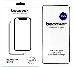 Защитное стекло BeCover 10D для Xiaomi Poco X6 Black (711341) - фото Защитное стекло BeCover 10D для Xiaomi Poco X6 Black (711341)