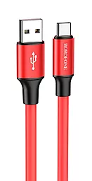 Кабель USB Borofone BX82 Bountiful USB Type-C Cable Red