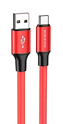 Кабель Borofone BX82 Bountiful USB-A - Type-C 15w 3a 1м cable Red