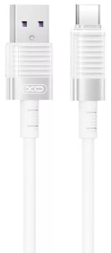 Кабель XO NB282 USB-A - Type-C 30w 6a 1м cable White - фото 1