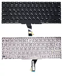 Клавиатура для ноутбука Apple MacBook Air 2011+ A1370 (2010, 2011), A1465 (2012, 2013, 2014, 2015) с подсветкой, без рамки, горизонтальный ентер