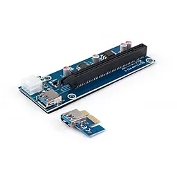 Райзер PCI-E x1 to 16x 60cm USB 3.0 Cable SATA to 6Pin Power v.006C Vinga (PCI-E) - миниатюра 3