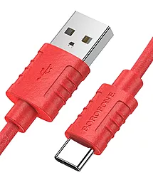 Кабель Borofone BX52 USB-A - Type-C 15w 3a 1м cable Red - мініатюра 3 Кабель Borofone BX52 USB-A - Type-C 15w 3a 1м cable Red - мініатюра 3