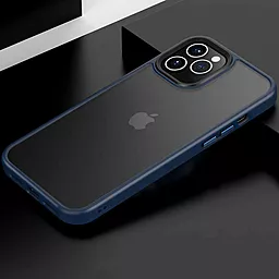 Чехол Epik TPU+PC Metal Buttons для Apple iPhone 13 Pro (6.1") Синий - миниатюра 2