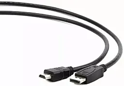 Уцененный видеокабель DisplayPort -> HDMI 1.8m Cablexpert Black (CC-DP-HDMI-6) - фото Уцененный видеокабель DisplayPort -> HDMI 1.8m Cablexpert Black (CC-DP-HDMI-6)