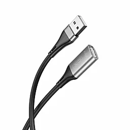 Кабель (шлейф) XO NB219 USB 2.0 AM/AF 3м чёрный - фото Кабель (шлейф) XO NB219 USB 2.0 AM/AF 3м чёрный
