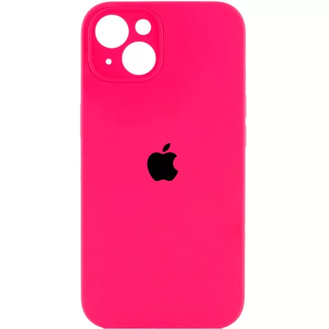 Чехол Silicone Case Full Camera for Apple iPhone 14 Shiny Pink - фото 1