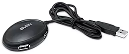 USB-A хаб Sven HB-401 Black - фото USB-A хаб Sven HB-401 Black