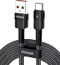 Кабель Essager Star USB-A - Type-C 100w 7a 1м cable Black (EXCT-XC01) - фото Кабель Essager Star USB-A - Type-C 100w 7a 1м cable Black (EXCT-XC01)