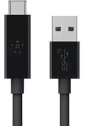 USB PD Кабель Belkin USB 3.1 10gbps 18w 3a USB Type-C cable black (F2CU029bt1M-BLK-OEM)