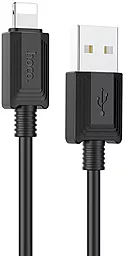 Кабель Hoco X73 USB-A - Lightning 12w 2.4a 1м cable Black - фото Кабель Hoco X73 USB-A - Lightning 12w 2.4a 1м cable Black