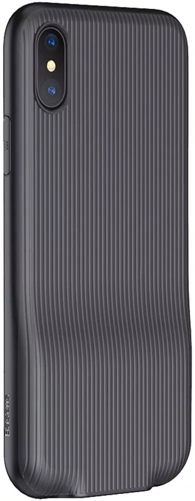 Чохол - перехідник Baseus Case (Audio+Charge/Double lightning) для Apple iPhone X, iPhone XS Black (WIAPIPHX-VI01)  - фото 1