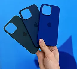 Чехол Silicone Case Full with MagSafe для Apple iPhone 16 Plus Denim - миниатюра 4 Чехол Silicone Case Full with MagSafe для Apple iPhone 16 Plus Denim - миниатюра 4